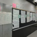 Posting of three-part lesson work.