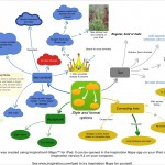 Mind map provided by Inspiration to outline its capabilities.
