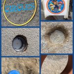 Students searched for circles outside and then created a collage of the different circles they found and added text to the collage