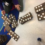 Students will be able to use the dominoes inside or outside for number matching, addition and traditional domino games