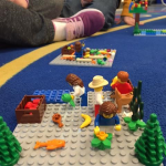 An example of a student's LEGO build responding to the question: How can you be a steward of the Earth?