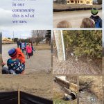 Students went out for a walk to see signs of spring and found pollution and garbage in the neighbourhood. This sparked our inquiry on: How can we help the Earth? Using the app PicCollage, we could share this with parents on Seesaw.