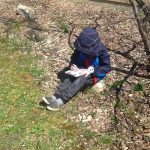 In our outdoor classroom, students choose their own seating! 