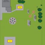 This is a map of the yard that we started using at the end of our journey. It was an idea that our early years itinerant teacher helped us come up with. We use this map to plan out our next steps and map the interests of the children.  