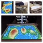 Collage of AR Sandbox created at Dolphin Senior Public School.